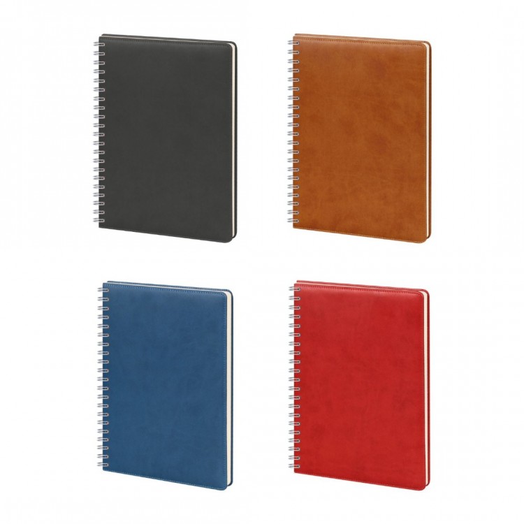 GİMAT SİYAH TARİHLİ SPİRALLİ GÜNLÜK AJANDA (20X28 CM)